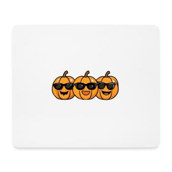 Citrouille Halloween Cool - Tapis de souris (format paysage) - blanc - Devant