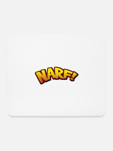 NARF! - Mousepad (Querformat) - Weiß