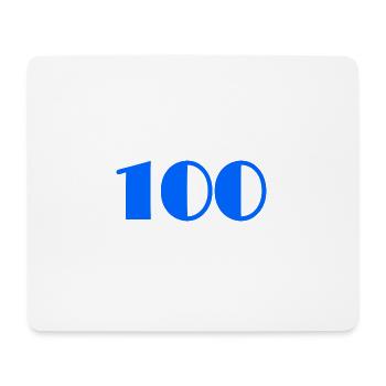 100. 100 ANS. 100e ANNIVERSAIRE. ANNIVERSAIRE - Tapis de souris (format paysage) - blanc - Devant