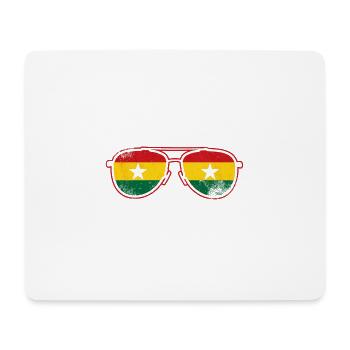Ghana Afrique - Tapis de souris (format paysage) - blanc - Devant