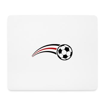 Soccer Symbol Tail - Mouse Pad (horizontal) - white - Front