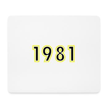 1981 Jahr Geburtstag - Mousepad (Querformat) - Weiß - Vorne