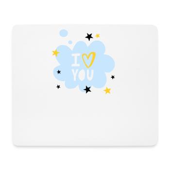I love you - Mouse Pad (horizontal) - white - Front