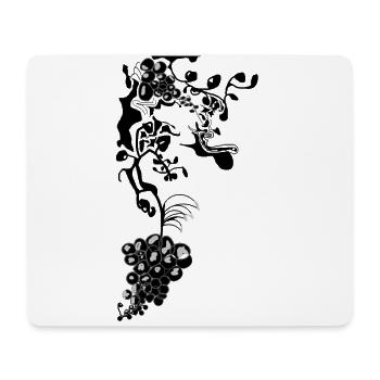T-Shirt grappe de raisin - Tapis de souris (format paysage) - blanc - Devant