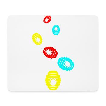 Abeille Icon miel - Tapis de souris (format paysage) - blanc - Devant