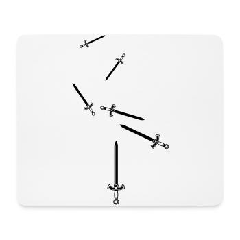Schwert Icon Symbol - Mousepad (Querformat) - Weiß - Vorne