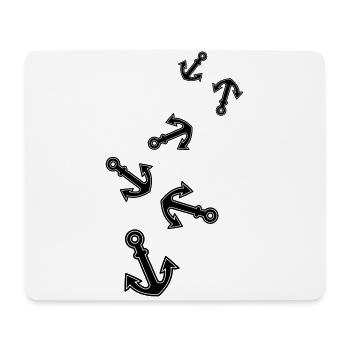 Forme d’ancrage - Tapis de souris (format paysage) - blanc - Devant