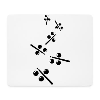Billiards symbol icon - Mouse Pad (horizontal) - white - Front