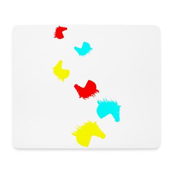 Icône Cheval Cheval - Tapis de souris (format paysage) - blanc - Devant