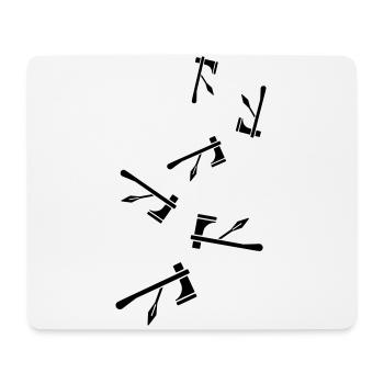 Axe symbol Indian - Mouse Pad (horizontal) - white - Front