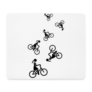 Cycling Bike Icon - Mouse Pad (horizontal) - white - Front