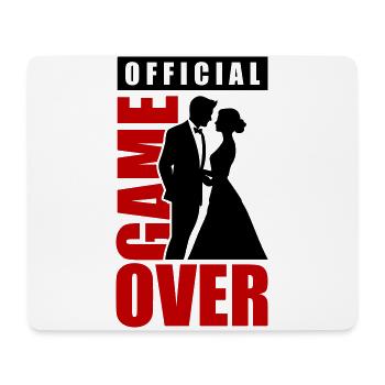 Jeu de couple de mariage sur le couple de mariage Jga - Tapis de souris (format paysage) - blanc - Devant