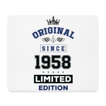 1958 limited edition Geburtstag - Mousepad (Querformat) - Weiß - Vorne