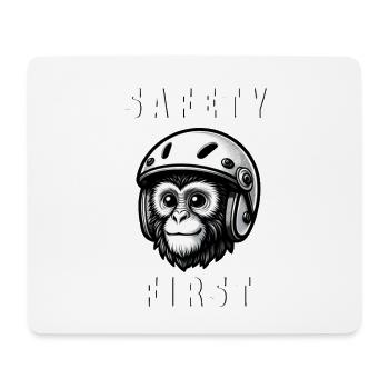 Safety Monkey - Mouse Pad (horizontal) - white - Front