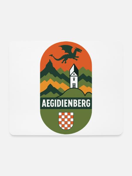 Aegidienberg Bad Honnef Siebengebirge Wappen - Mousepad (Querformat) - Weiß