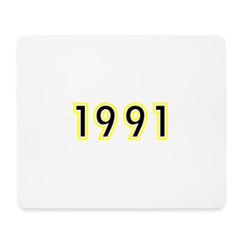 1991 Jahr Geburtstag - Mousepad (Querformat) - Weiß - Vorne