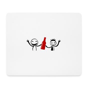 Stick Figure Enterrement de vie de garçon Équipe - Tapis de souris (format paysage) - blanc - Devant