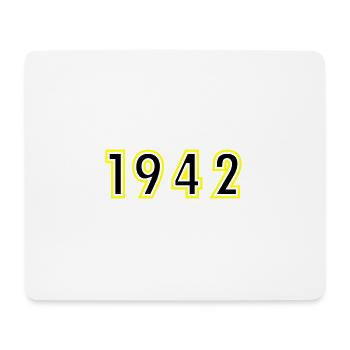 1942 Jahr Geburtstag - Mousepad (Querformat) - Weiß - Vorne