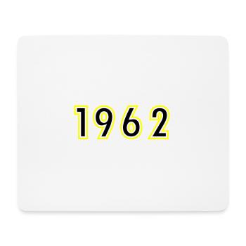1962 Jahr Geburtstag - Mousepad (Querformat) - Weiß - Vorne