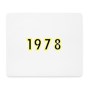 1978 Année Anniversaire - Tapis de souris (format paysage) - blanc - Devant