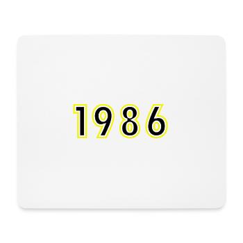 1986 Year Birthday - Mouse Pad (horizontal) - white - Front