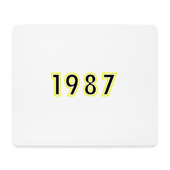 1987 Year Birthday - Mouse Pad (horizontal) - white - Front