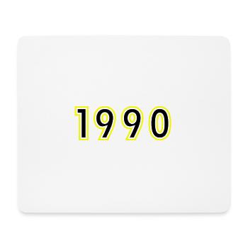 1990 Year Birthday - Mouse Pad (horizontal) - white - Front
