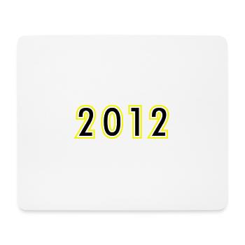2012 Année Anniversaire - Tapis de souris (format paysage) - blanc - Devant