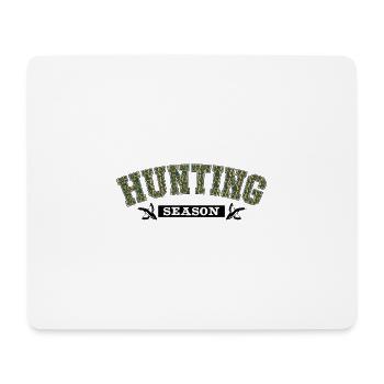 HuntingSeason Camouflage Text - Mouse Pad (horizontal) - white - Front