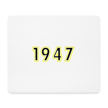 1947 Year Birthday - Mouse Pad (horizontal) - white - Front