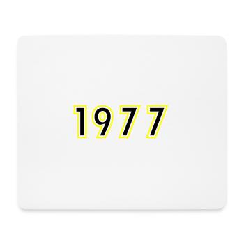 1977 Jahr Geburtstag - Mousepad (Querformat) - Weiß - Vorne