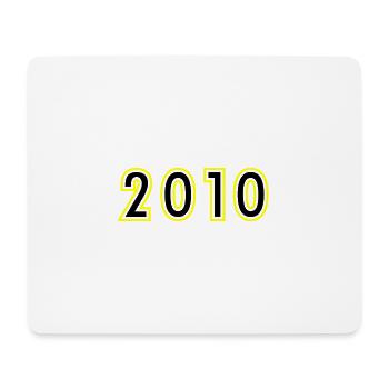 2010 Year Birthday - Mouse Pad (horizontal) - white - Front