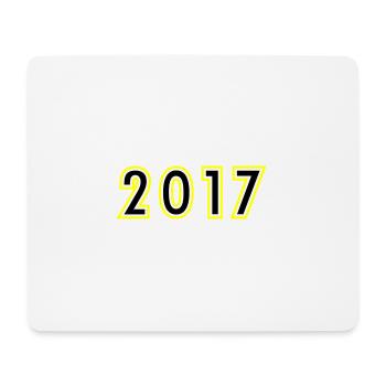 2017 Jahr Geburtstag - Mousepad (Querformat) - Weiß - Vorne