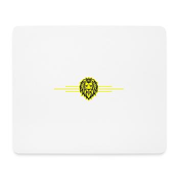 Lion Symbole Roi Couronne - Tapis de souris (format paysage) - blanc - Devant