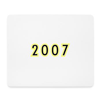 2007 Year Birthday - Mouse Pad (horizontal) - white - Front