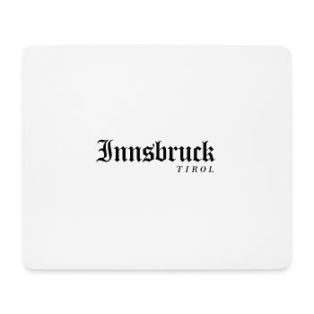 Beau t-shirt avec police Tyrol et Innsbruck - Tapis de souris (format paysage) - blanc - Devant