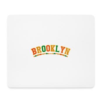 Brooklyn Varsity Bow Emblem - Mouse Pad (horizontal) - white - Front