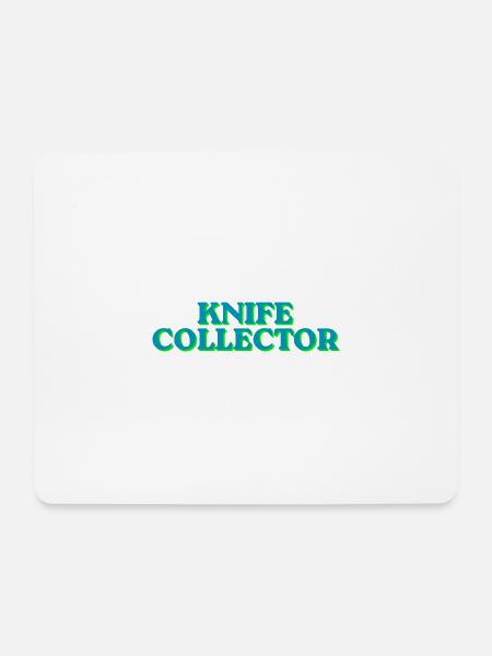 Klingen-Sammler Neon-Look - Mousepad (Querformat) - Weiß