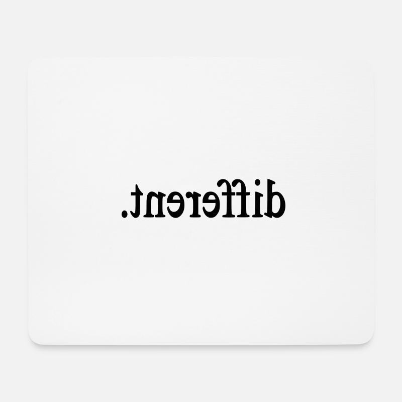 Différent - énonciation drôle - Tapis de souris (format paysage) - blanc