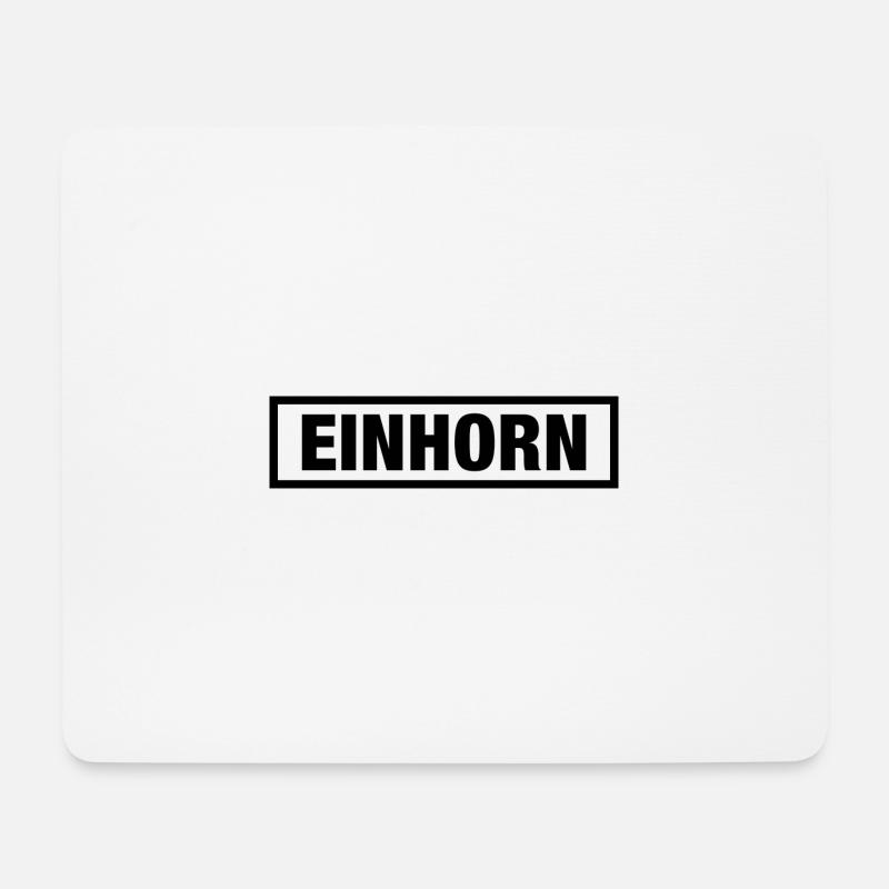 Einhorn Tasse big - Mousepad (Querformat) - Weiß