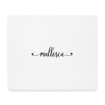 Mallorca Liebe Herz - Mousepad (Querformat) - Weiß - Vorne
