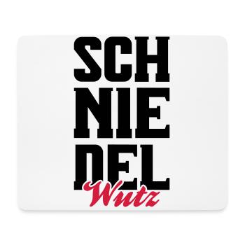 schniedelwutz penis lustig - Mousepad (Querformat) - Weiß - Vorne