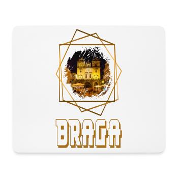 Braga, Portugal, ville, horizons, maison, amour - Tapis de souris (format paysage) - blanc - Devant