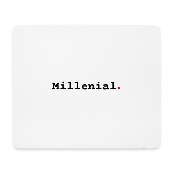 Millenial - Tapis de souris (format paysage) - blanc - Devant