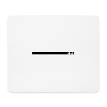 2025 Jahr - Mousepad (Querformat) - Weiß - Vorne