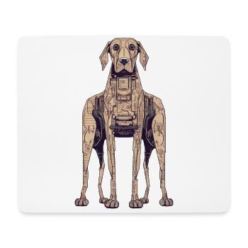 sechsbeiniger Dobermann Cyborg - Abstraktes - Mousepad (Querformat) - Weiß - Vorne