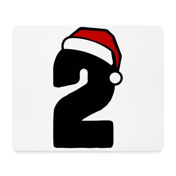 2 Number Christmas - Mouse Pad (horizontal) - white - Front