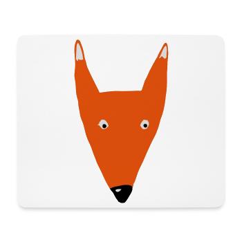 Fox head mam - Mouse Pad (horizontal) - white - Front