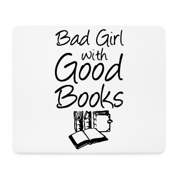 Books Bücher Buch Lesen Leser Geschenk Spruch - Mousepad (Querformat) - Weiß - Vorne