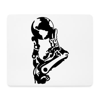 Künstliche Intelligenz - Mousepad (Querformat) - Weiß - Vorne
